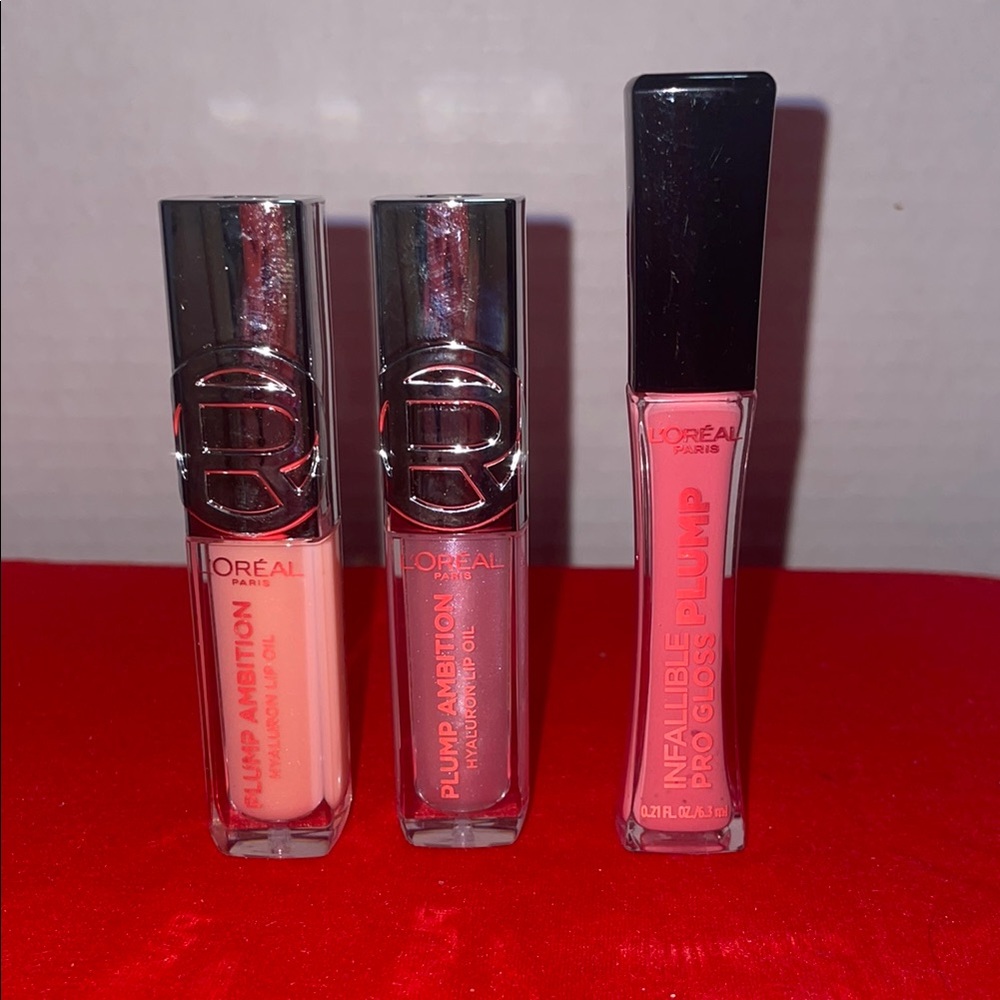 L'Oreal Plump Ambition Lip Gloss Set & L’Oreal Infallible Plump Pro Gloss